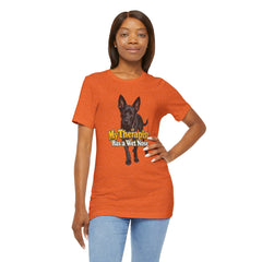 My Therapist Has A Wet Nose Personalized with your dog(s) image T-Shirt