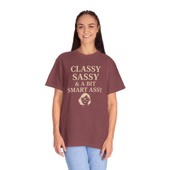 Classy Sassy T-shirt, Unisex Casual Top, Statement Tee, Gift for Her, Fashion Apparel, Birthday Humor Shirt