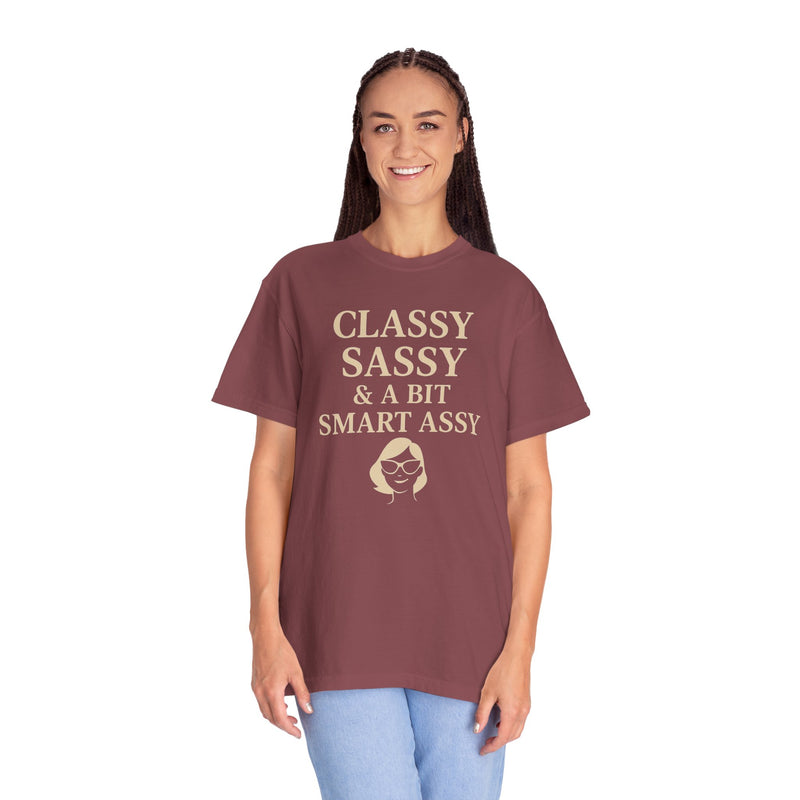 Classy Sassy T-shirt, Unisex Casual Top, Statement Tee, Gift for Her, Fashion Apparel, Birthday Humor Shirt