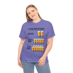 T-Shirt -  "A" School Math for Sailors Funny Beer Graphic Tee