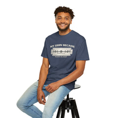 My SSBN Became Razor Blades Graphic Vintage Submarine Veteran Tee