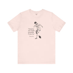 Terry Fox Inspirational Amputee Quote - Unisex Short Sleeve Tee,Amputee Awareness,Gift For Him,Gift For Her,Leg Amputee,Limb Loss Awareness