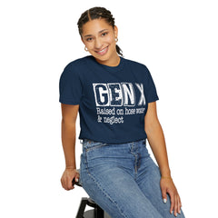 Raised on Hose Water and Neglect — Retro Graphic T-Shirt (Vintage Gift for Gen X)