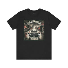 Long Black Cadillac Classic Car-Themed Music - Unisex Tee