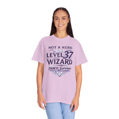 Level 37 Wizard T-Shirt — "Not a Nerd" THAC0 Survivor D&D Gamer Tee