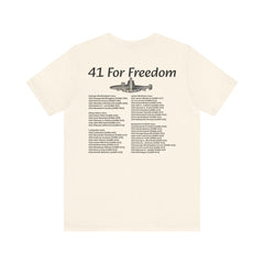 41 For Freedom FBM Fleet Ballistic Missile Submarine Unisex Jersey Short Sleeve Tee