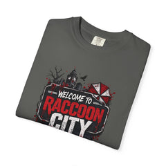 Raccoon City Graphic T-Shirt — "Welcome to Raccoon City" Horror Gamer Tee