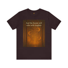 Forest Echoes Short Sleeve Tee - Get The Led Out, Zeppelin Inspirational Nature Design
