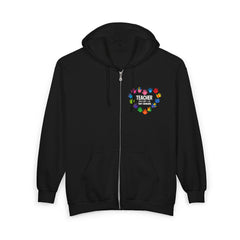 Colorful Teacher Of Tiny Humans Zippered Hoodie