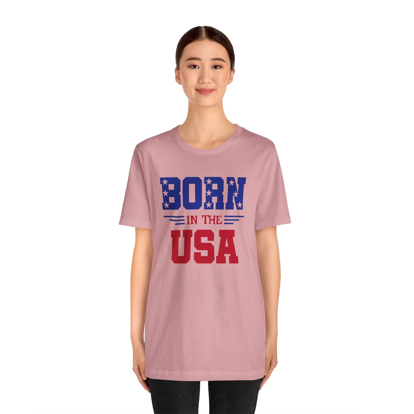 Born In The USA, Unisex Jersey Short Sleeve Tee