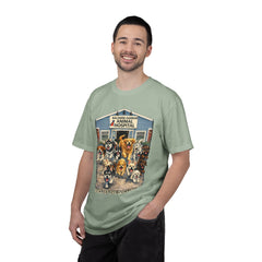 Front Graphic "Who Let the Dogs Out?" Baldwin Harbor Animal Hospital Cute Vet Clinic T Shirt