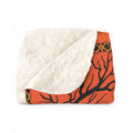 Happy Halloween Haunted House - Graphic Sherpa Fleece Blanket