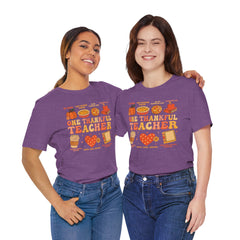One Thankful Teacher T‑Shirt – Fall and Thanksgiving  Teacher Appreciation Tee