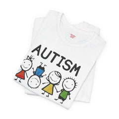 Autism Awareness Unisex T-Shirt - Colorful Kids Design