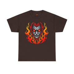 Flaming Fire Vampire - Graphic Unisex Heavy Cotton Tee