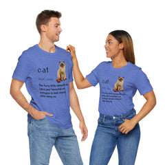 Cat Sociopath Defintion - Unisex Jersey Short Sleeve Tee