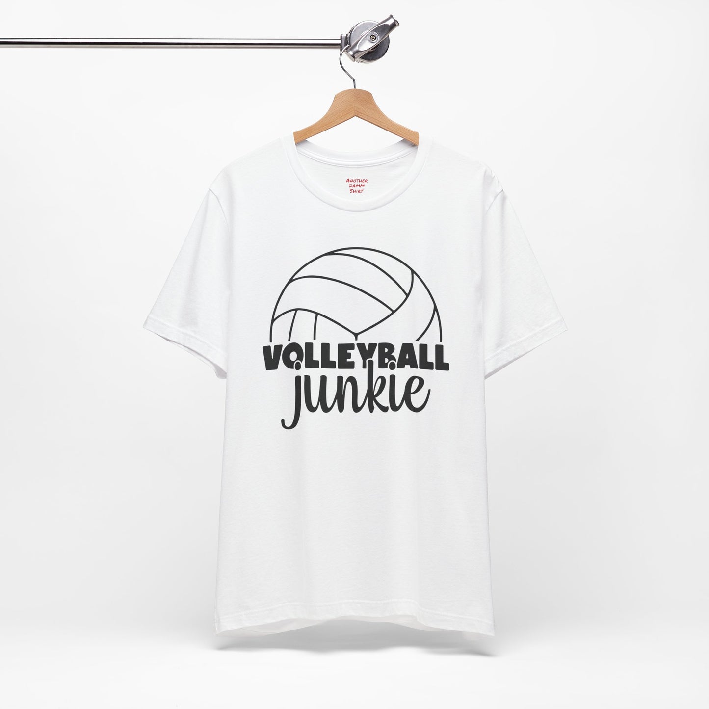 Volleyball Junkie T Shirt,Volleyball t-shirt,spike shirt,volleyball gift,sports tee,team shirt,player gift,coach gift,Love Volleyball,Spike