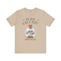 Pope Leo XIV New York Mets Fan Short Sleeve Tee - Made in USA