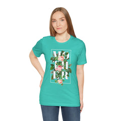 Floral Tee - Unisex Jersey Short Sleeve Tee - Mother In The Flowers, Positive Vibes