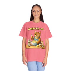 Whisker Cat Baking T-Shirt — Cute Cat Chef Graphic Tee