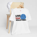 Live Love Volleyball T Shirt,gift for her,gift for him,volleyball gift,sports tee,team shirt,player gift,coach gift,Love Volleyball,Spike it