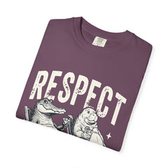 Alligator and Manatee Respect the Locals T-Shirt — Vintage Beach Vibes Graphic Tee