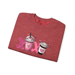 Woman's Love Coffee Valentine -  Unisex Heavy Blend™ Crewneck Sweatshirt
