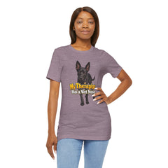 My Therapist Has A Wet Nose Personalized with your dog(s) image T-Shirt