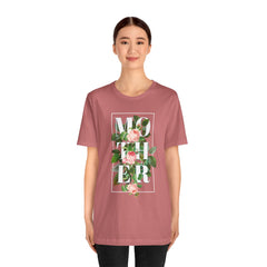 Floral Tee - Unisex Jersey Short Sleeve Tee - Mother In The Flowers, Positive Vibes