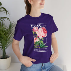 Rose Definition Unisex Tee - Symbol Of Romance, Love, Beauty And Courage