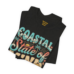 Coastal State of Mind Tee — Retro Beach Graphic T-Shirt