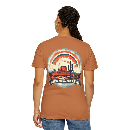 Desert Vibes, Wild Cactus - Vintage Style Graphic Comfort Colors Tee Shirt