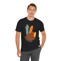 Thankful Teacher T‑Shirt – Hand Turkey Teacher Appreciation Tee