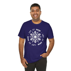 Let It Snow Snowflake T-Shirt — Christmas Winter Tee