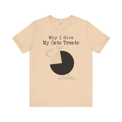 Why I Give My Cat Treats, Funny Graphic, Unisex Jersey Short Sleeve Tee