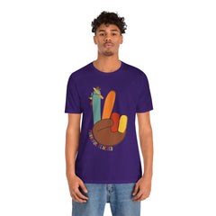 Thankful Teacher T‑Shirt – Hand Turkey Teacher Appreciation Tee