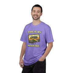 Mixtape Face T-Shirt — Retro Cassette Music Graphic Tee