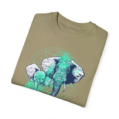 Elephants Graphic  Garment-Dyed T-shirt