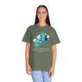 Elephant Portrait of Wrinkles - Unisex Garment-Dyed T-shirt