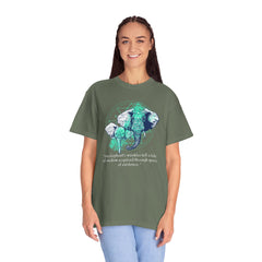 Elephant Portrait of Wrinkles - Unisex Garment-Dyed T-shirt