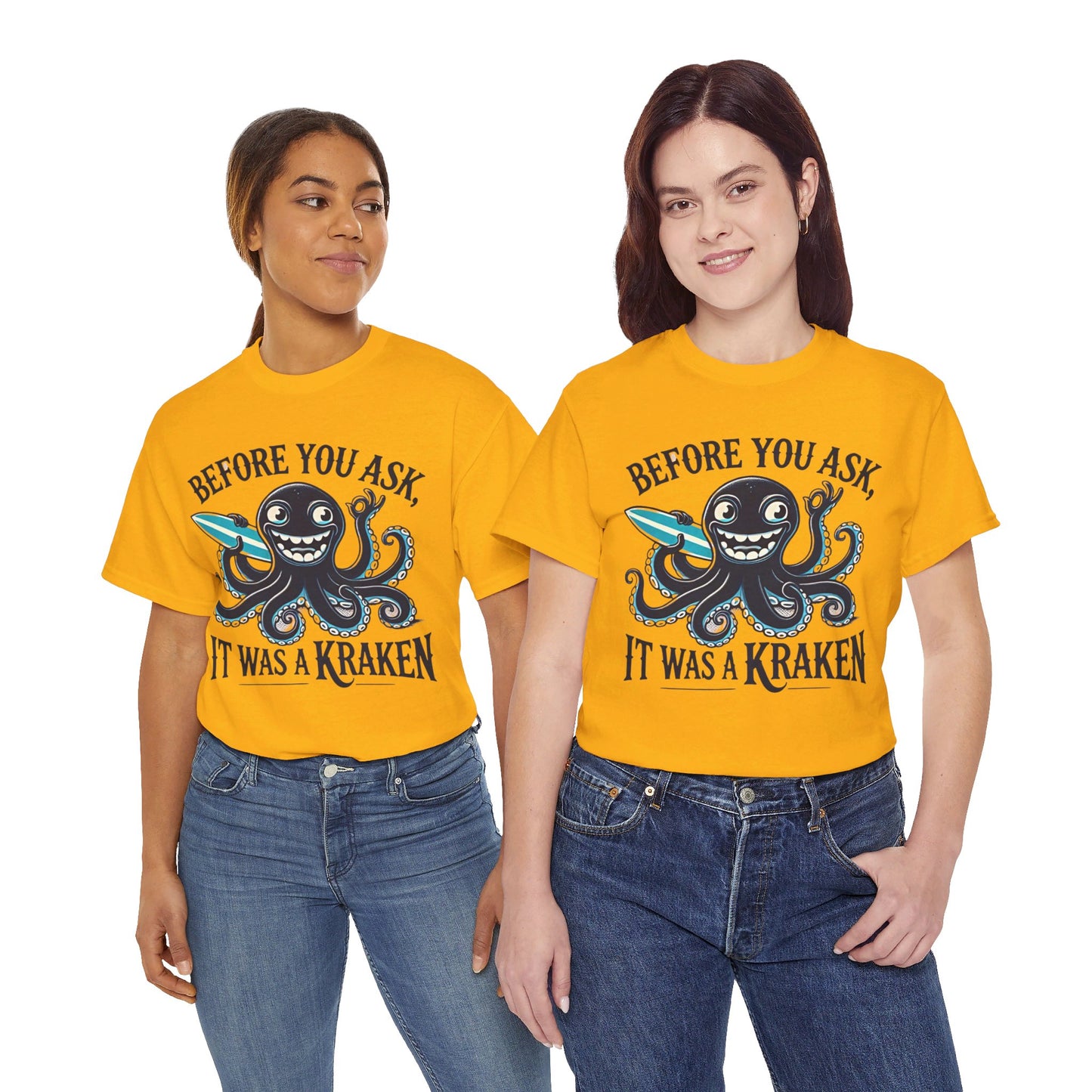 Before You Ask It Was A Kraken Amputee Humor - Unisex Garment-Dyed T-shirt