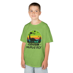 Cousin Saurus Rex Kids Tee - Fun Dino T-Shirt, Kids Birthday Gift, Toddler Dino Merchandise, Summer Playwear, Adventure Clothing