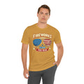 Fireworks Expert, If I Run You Run, Sunglasses  Graphic, Unisex Jersey Short Sleeve Tee