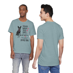 Personalized Dog Dad T‑Shirt — "Treats. Walks. Toys. Naps." Father's Day Gift