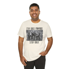 The Outsiders Shirt, Front and Back Images, Greasers Characters Shirt, Unisex Jersey Short Sleeve Tee
