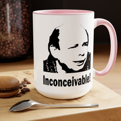 Princess Bride Funny Quote Mug,INCONCEIVABLE Quote,Vizzini Quote,Wallace Shawn fan,gift for him,gift for her,cult classic movie,pop culture
