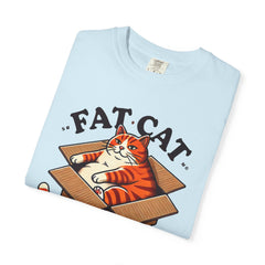 Fat Cat Happy Cat Graphic T-Shirt — Garment-Dyed Unisex Tee