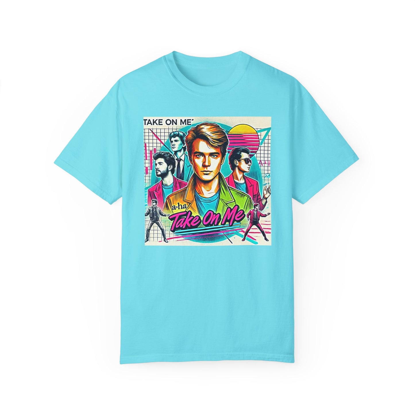 80s Music Take On Me  - Graphic Comfort Colors Garment Dyed Shirt