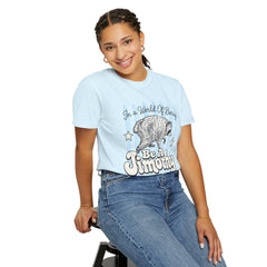 Be A Timothy T-Shirt — Retro Raccoon Graphic Tee ("In a World of Boring")