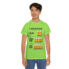 T-Shirt -  "A" School Math for Sailors Funny Beer Graphic Tee